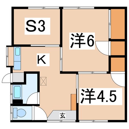 神指町黒川鈴木貸家の物件間取画像